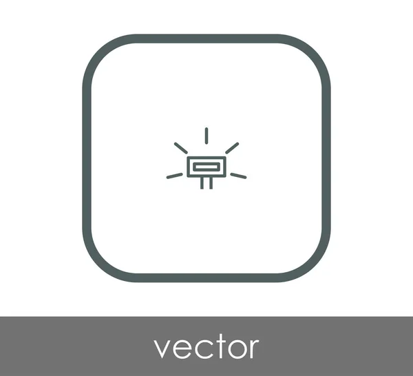 Flash kameraikonen — Stock vektor