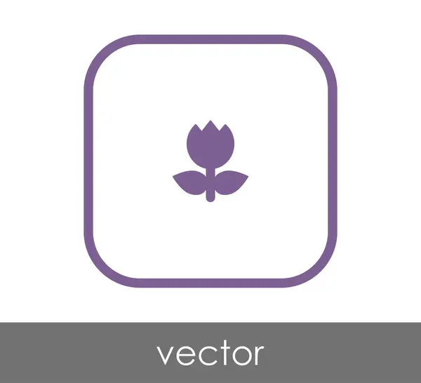 Icono web flor — Vector de stock