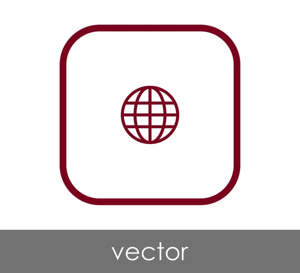 Vektor Illustration Design Des Globus Symbols — Stockvektor