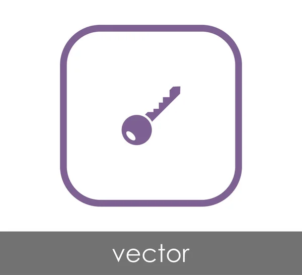 Icono Llave Inicio Vector Ilustración — Vector de stock