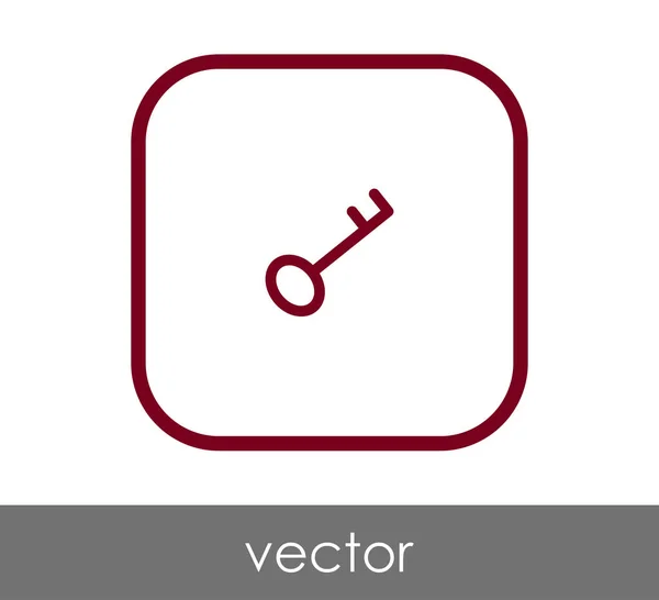 Ikona Klucz Domu Ilustracji Wektorowych — Wektor stockowy