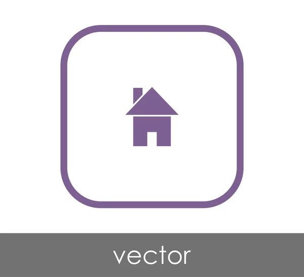 Ícone web Home — Vetor de Stock