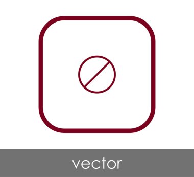 Yasak işareti simgesi