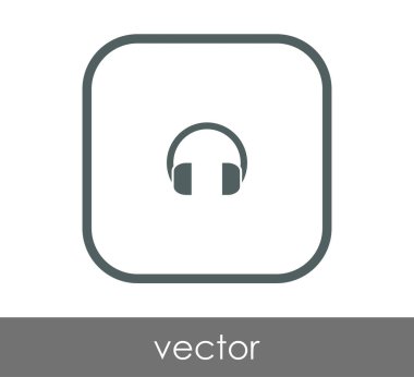 kare kulaklık kutsal kişilerin resmi, vektör çizim