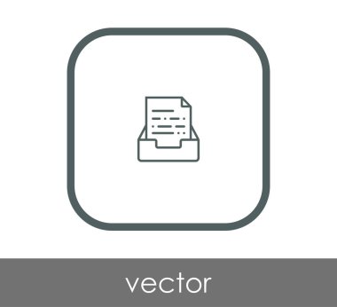 vektör çizim tasarım Arşiv simgesinin