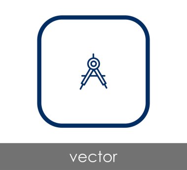 Çizim pusula simgesini, vektör çizim