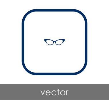 gözlük simgesi vektör illüstrasyonu
