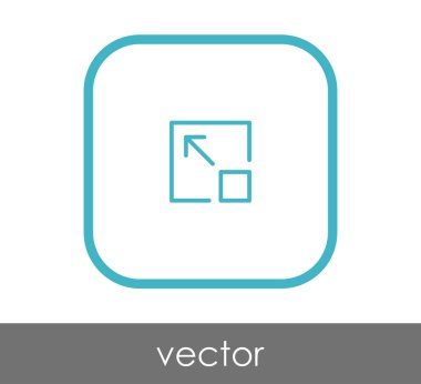 simgesini, genişletin işareti, vektör çizim 