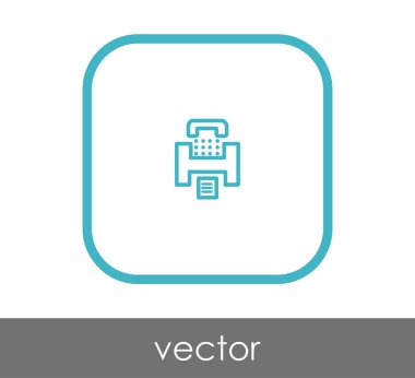 Faks makinesi simgesi