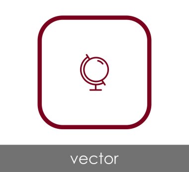 Dünya simgesinin vektör illüstrasyon tasarımı