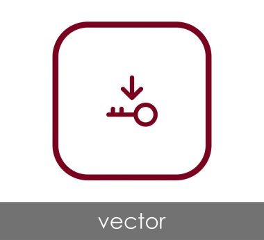 ev anahtar simgesi, vektör çizim