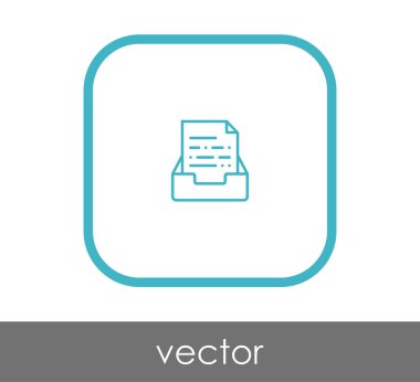 vektör çizim tasarım Arşiv simgesinin