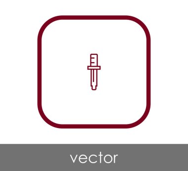 Bırakıcı simgesi vektör illüstrasyonu