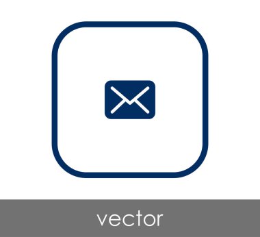 web tasarım ve uygulamalar için zarf simgesi