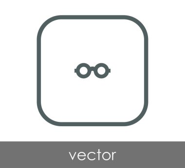gözlük simgesi vektör illüstrasyonu