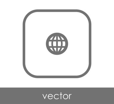 Dünya simgesinin vektör illüstrasyon tasarımı