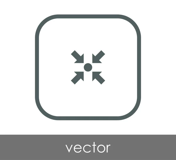 Icono de flecha ajuste — Vector de stock