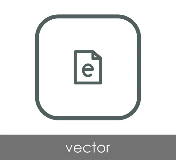 Documento web icono — Vector de stock