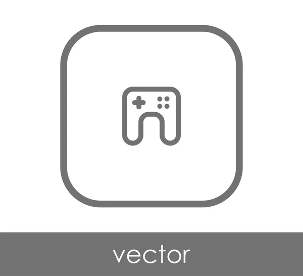 Joystick icono plano — Vector de stock