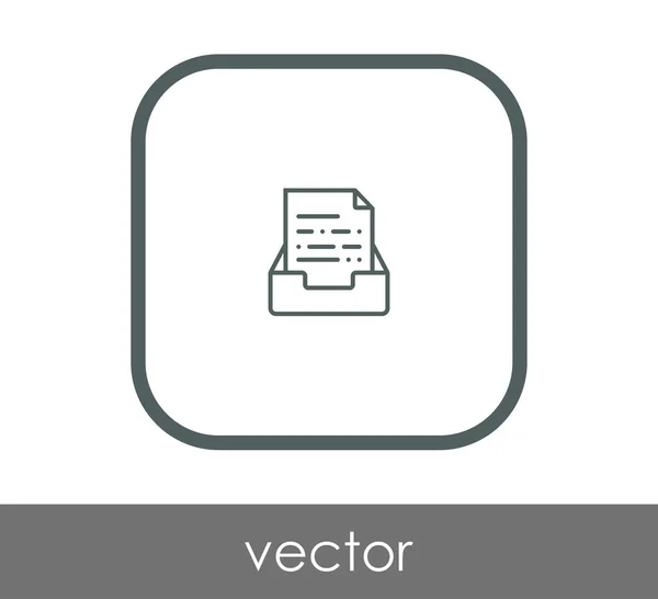 Disegno dell'illustrazione vettoriale dell'icona dell'archivio — Vettoriale Stock