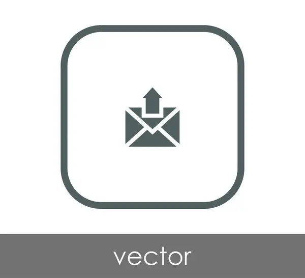 E-Mail-Symbol versenden — Stockvektor