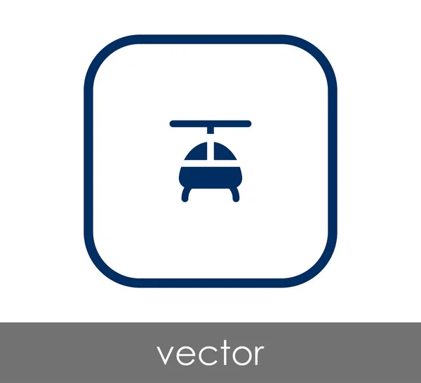 Icono web helicóptero — Vector de stock