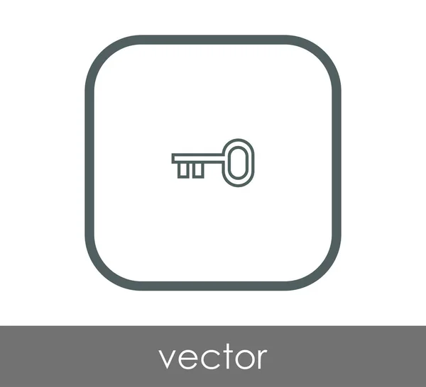 Otthoni Kulcs Ikon Vektoros Illusztráció — Stock Vector