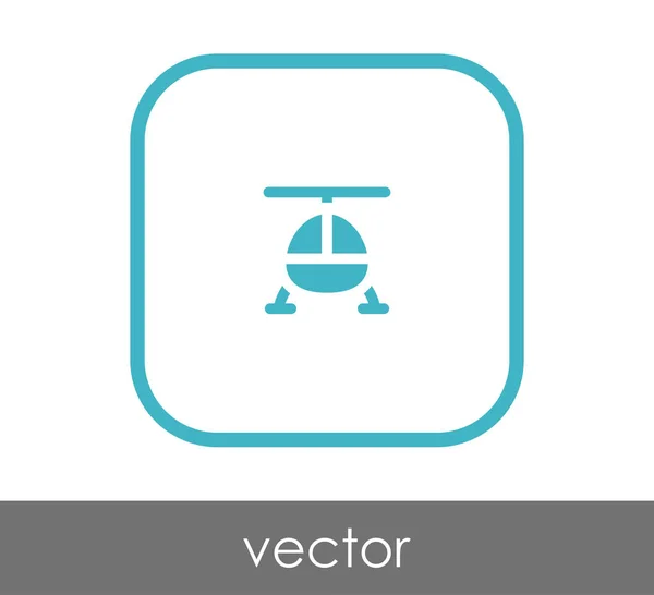 Helikopter-Websymbol — Stockvektor