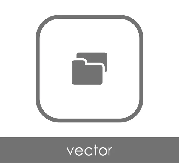 Icono de carpeta — Vector de stock