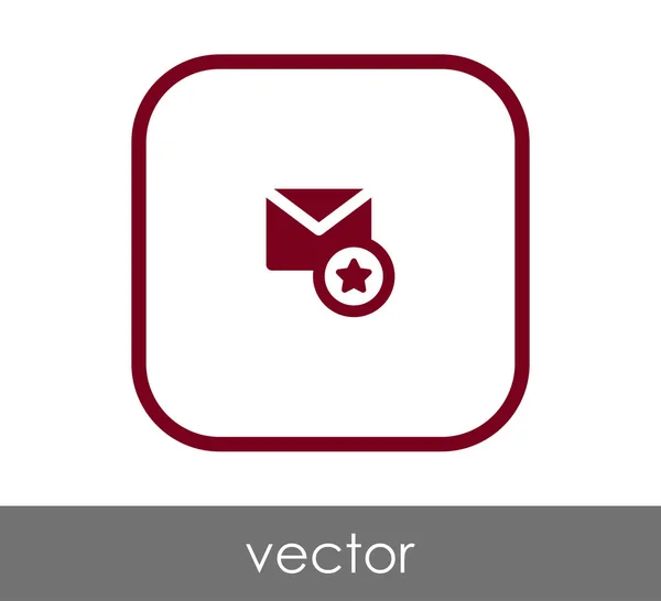 Important email icon — Stock Vector