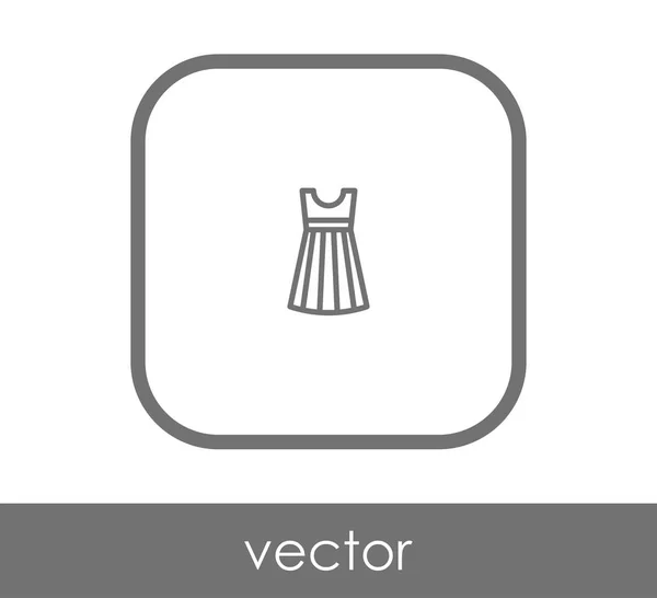 Vector Illustration Design Dress Icon — Stock Vector