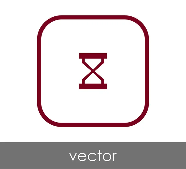 Quadratische Sanduhr Vektorillustration — Stockvektor