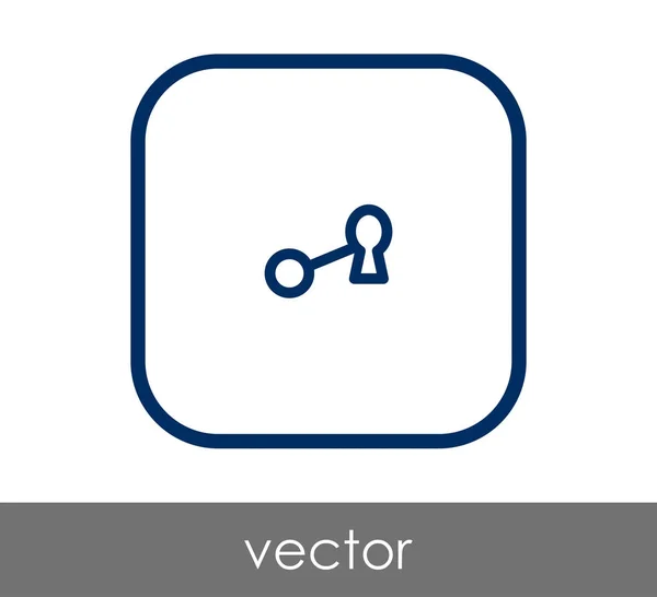 Huis Sleutelpictogram Vectorillustratie — Stockvector