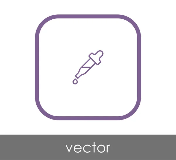 Pipette Symbol Vektor Illustration — Stockvektor