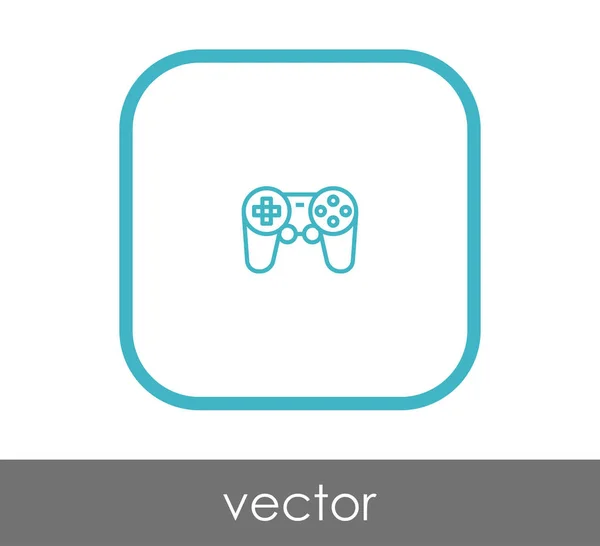 Joystick icono plano — Vector de stock