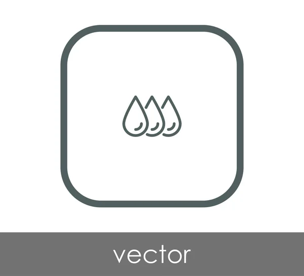 Vector Illustration Design Drop Icon — Stock Vector