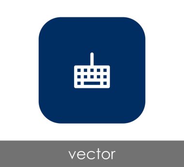 Klavye simgesi vektör illüstrasyonu