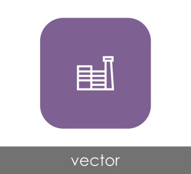 Fabrika simgesi, sınaî-vektör çizim 