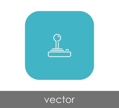 Oyun çubuğu düz simgesi