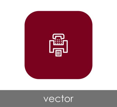 Faks makinesi simgesi