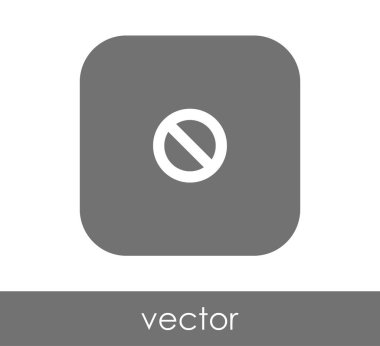 Yasak işareti simgesi