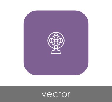 fan simge, sembol, vektör çizim 