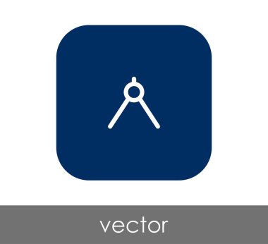 vektör çizim tasarım çizim pusula simgesini