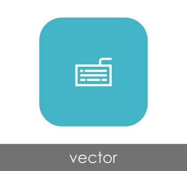 Klavye simgesi vektör illüstrasyonu