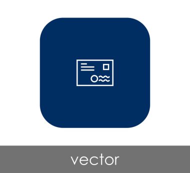 web tasarım ve uygulamalar için zarf simgesi