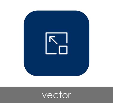 simgesini, genişletin işareti, vektör çizim 