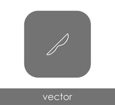 Bıçak düz simgesi