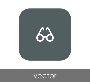 gözlük simgesi vektör illüstrasyonu