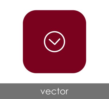 ok simgesinin vektör illüstrasyon tasarımı