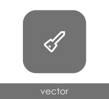 ev anahtar simgesi, vektör çizim